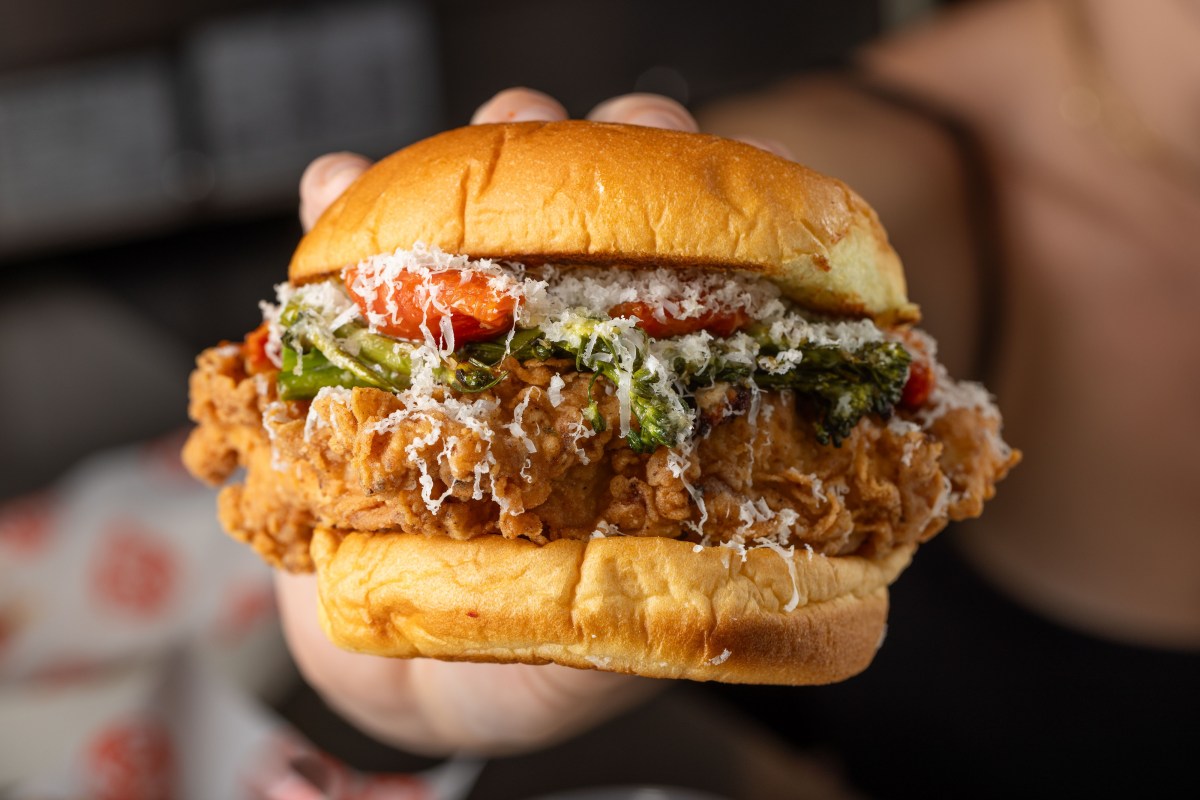 Staten Island Crunch chicken sandwich from Tender Crush.