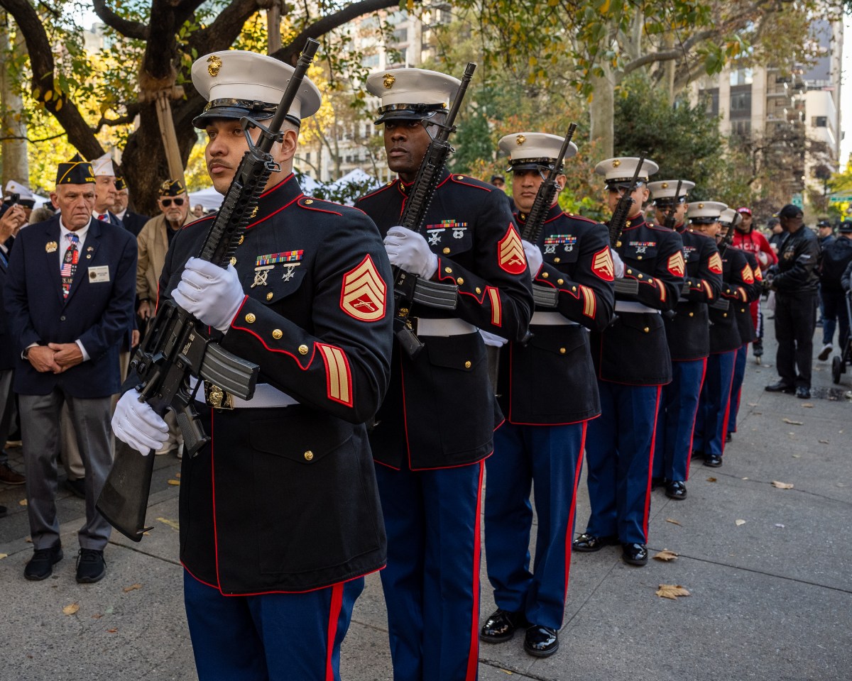 The 105th Veterans Day Parade on Nov. 11 honored service members from all branches. 