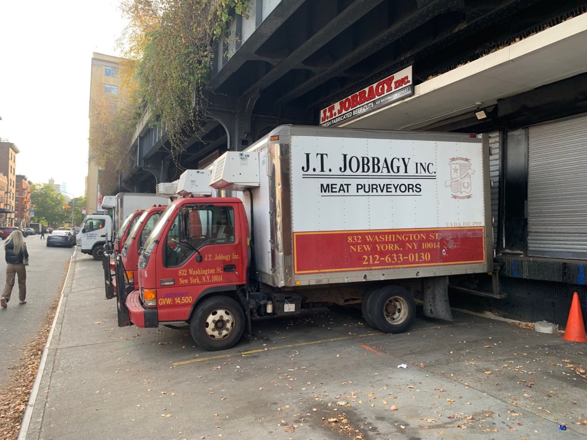 truck in the daytime in the Meatpacking District in Manhattan