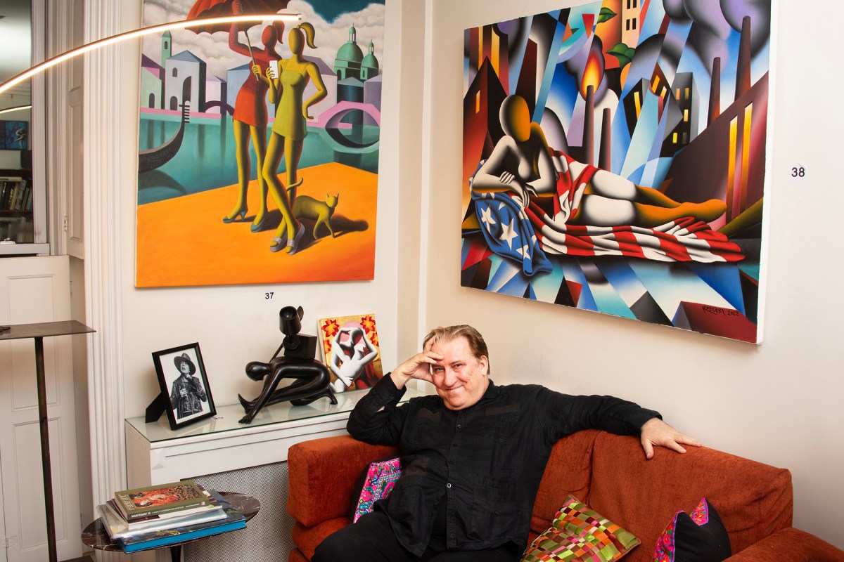 Pop art creator Mark Kostabi