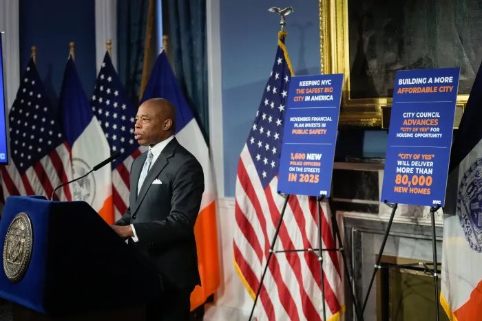 Legal Services NYC responds to Mayor Eric Adams's claims that the city's delayed payments plans are "not worse than they've ever been." Michael Appleton/Mayoral Photography Office