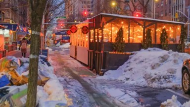 City restaurants wave goodbye to this semester of outdoor dining. All sheds must be taken down by the end of the week.