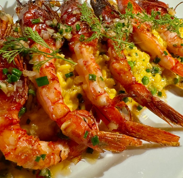 shrimp dish available at a NYC restaurant and bar