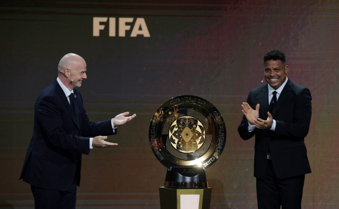 FIFA Club World Cup Draw Infantino Ronaldo