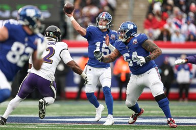 Tommy DeVito concussion Giants Ravens