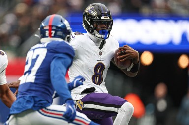 Lamar Jackson Ravens Giants