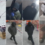 A group of suspects are wanted for two robberies in East Harlem.