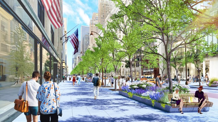 Rendering of Fifth Avenue redesign