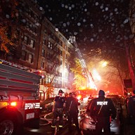 Scene of Upper East Side fire