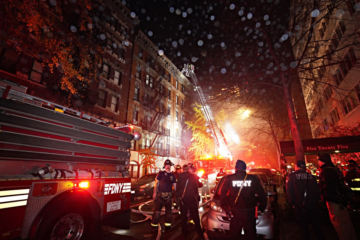 Scene of Upper East Side fire