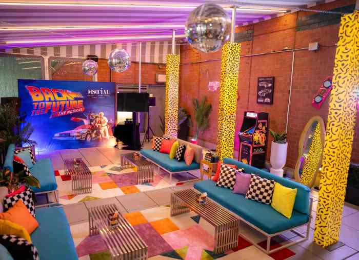 M Social Times Square New York has teamed up with "Back to the Future: The Musical" for a karaoke pop-up.