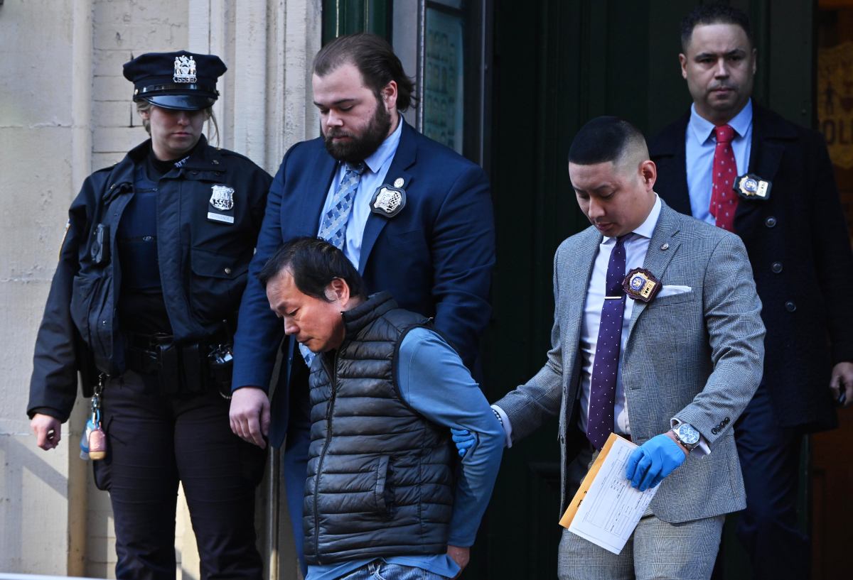 Chinatown stabbing suspect perp walk