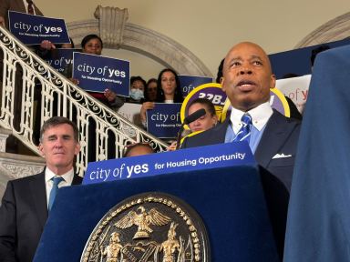 Mayor Eric Adams announces City of Yes passage