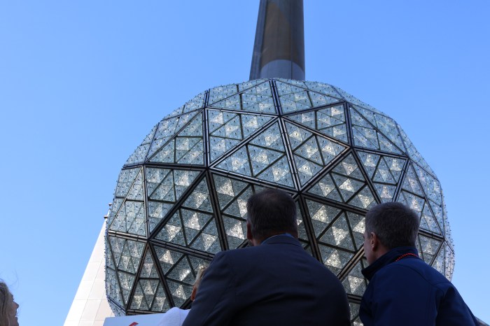 All eyes on the ball. Billons of Americans will be watching this 11,000 pound ball drop at the strike of midnight on Jan. 1.