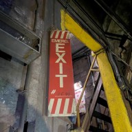 faulty subway emergency exit lighting