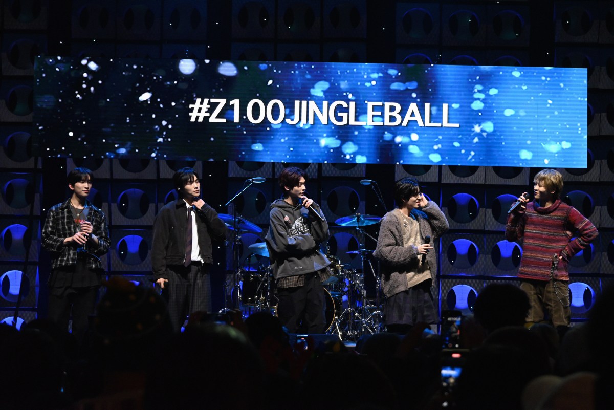 POW performs at Z100 Jingle Ball in Midtown.