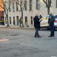 Police at Bronx shooting scene