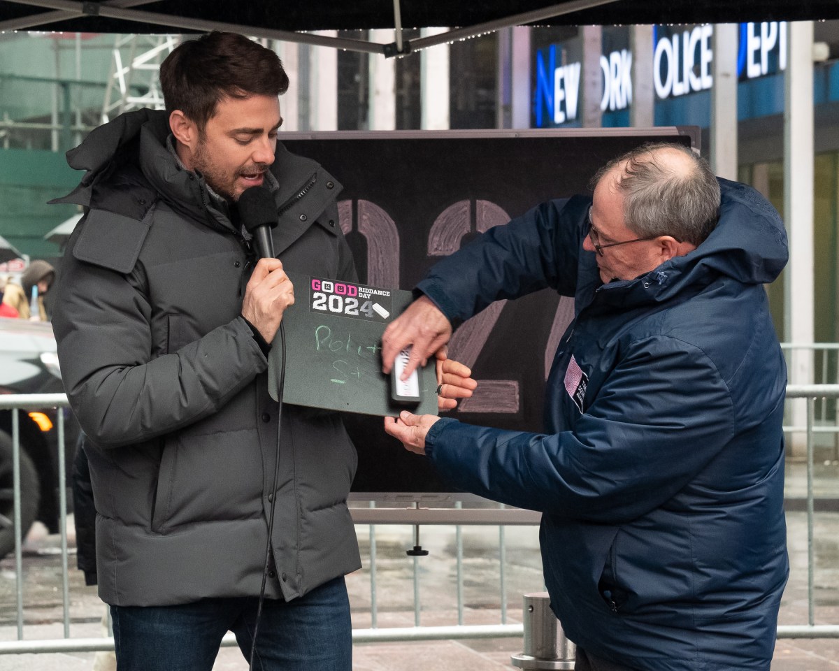 Saying good riddance to 2024 in Times Square ahead of new year's day