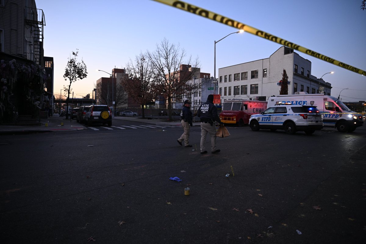 Police at Brooklyn scene where man was shot