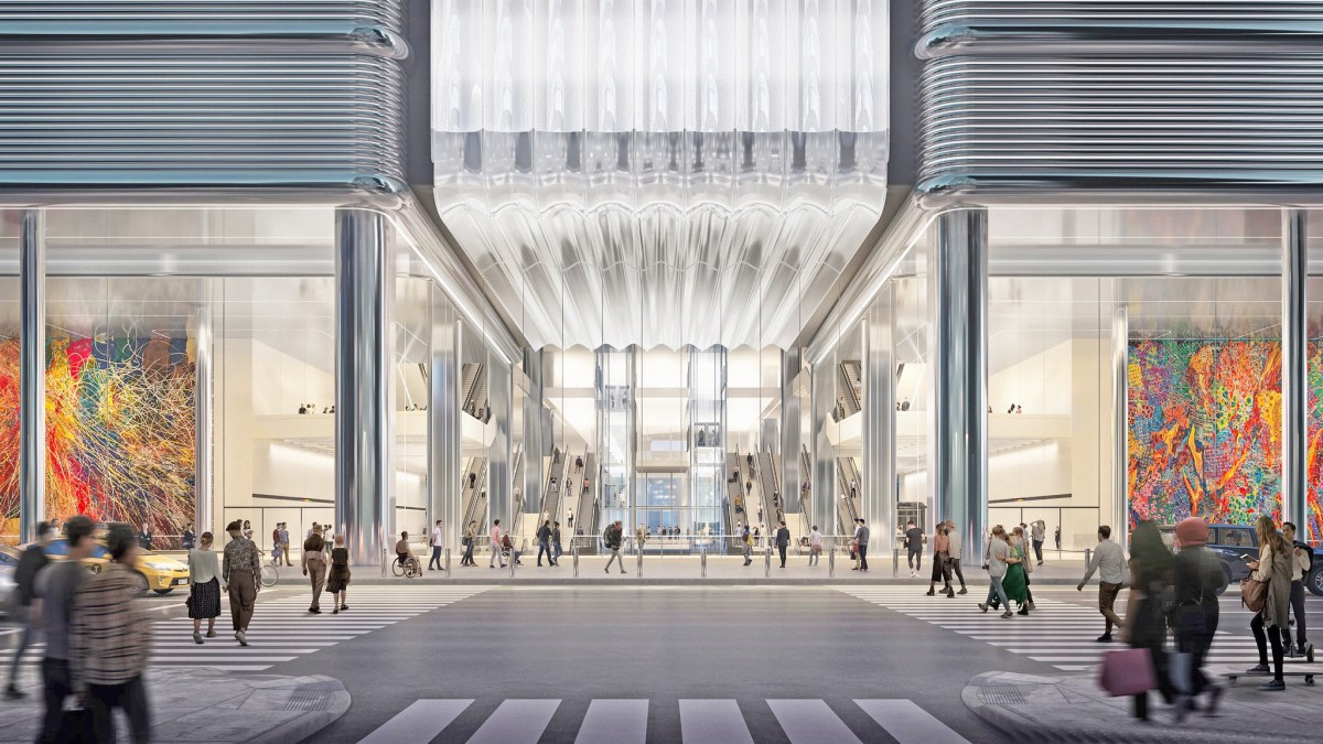 rendering of Port Authority Bus Terminal plans