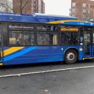 a bus on Queens Boulevard that will soon offer more bus service if a plan is approved