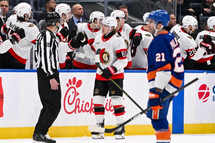 Adam Gaudette Senators Islanders