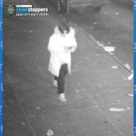 Cops are looking for two suspects, one of whom (pictured above) stabbed a man during a fight in Brooklyn.