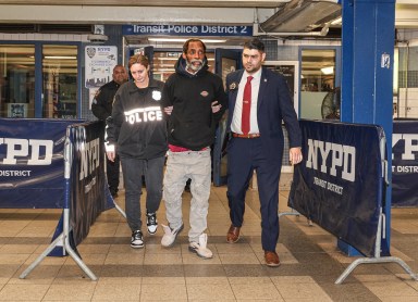 A homeless man with over 50 prior arrests has been charged with stabbing a man aboard a Lower Manhattan subway on New Year’s Day, police said.