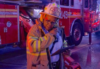 EMS chief listens to NYPD radio