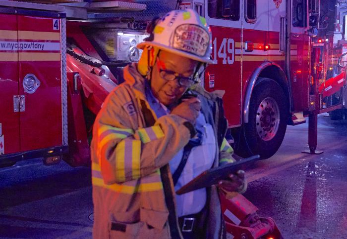 EMS chief listens to NYPD radio