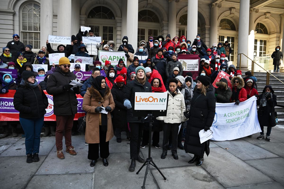 LiveOn NY along with Council Members Crystal Hudson and Sandy Nurse are urging Mayor Eric Adams to invest $2.3 billion in nutrition, housing, and community services to support older New Yorkers.