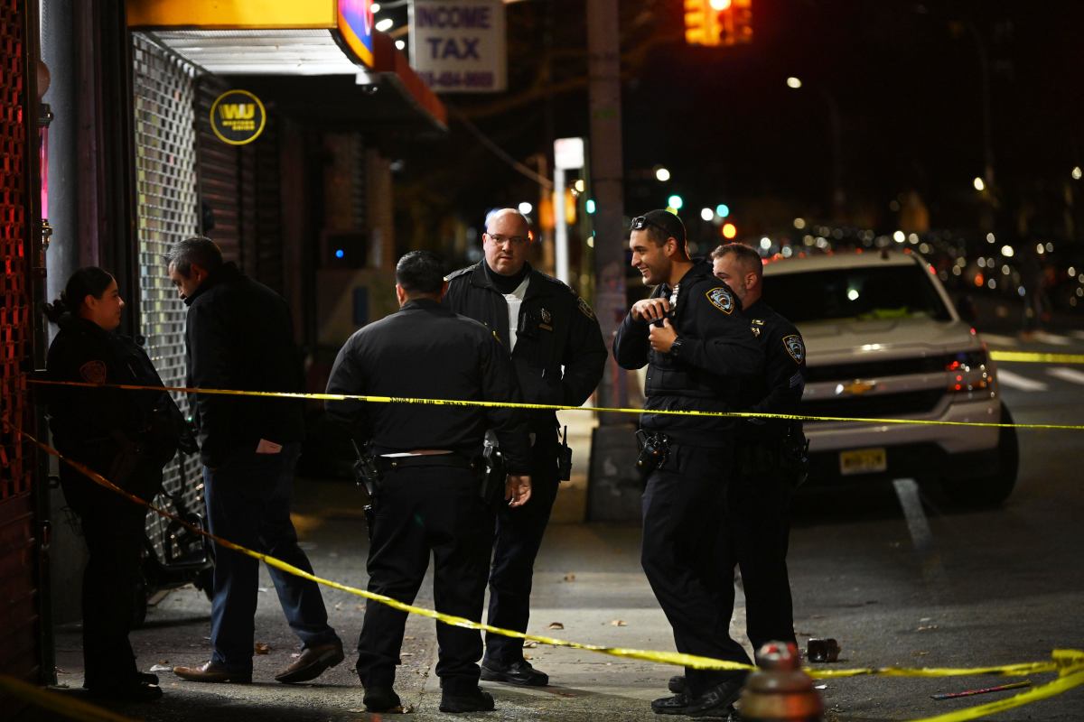 Police said the shooting happened at about 7:45 p.m. inside of 685 Stanley Ave. in Brooklyn