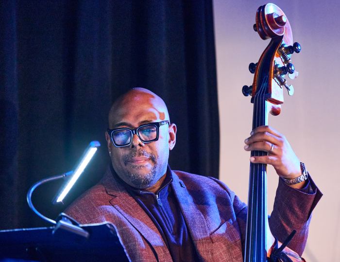 Upright Bassist Christian McBride performs at Winter JazzFest 2025.