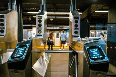 Governor Kathy Hochul announces fare evasions are down over the past six months.