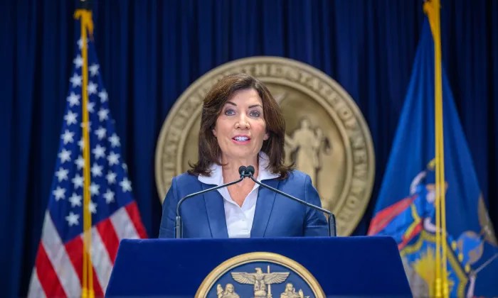 Hochul stated her office is working with the Attorney General to ensure New York receives the federal funds it was promised. 