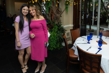 Jenna Ruggiero and Rosanna Scotto inside Fresco by Scotto.