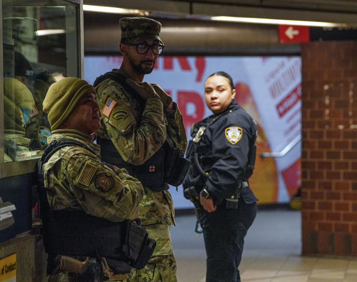 Police in the subway