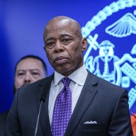 The embattled mayor was holding a press conference inside of the Bronx’s 40th Precinct less than 24 hours after attending a court hearing on the decision of the DOJ dropping charges against him when the tense interaction unfolded.