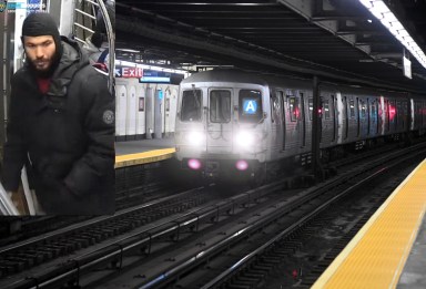 Lower Manhattan subway slasher on A train