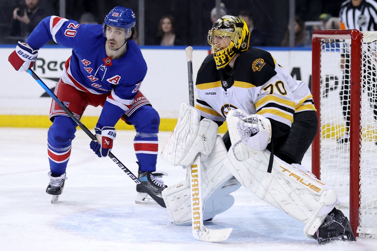 Chris Kreider Rangers Bruins Joonas Korpisalo