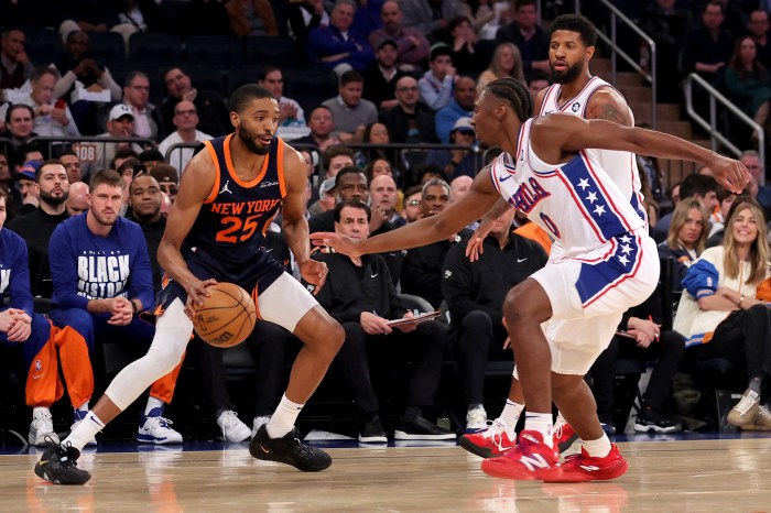 Mikal Bridges Knicks 76ers