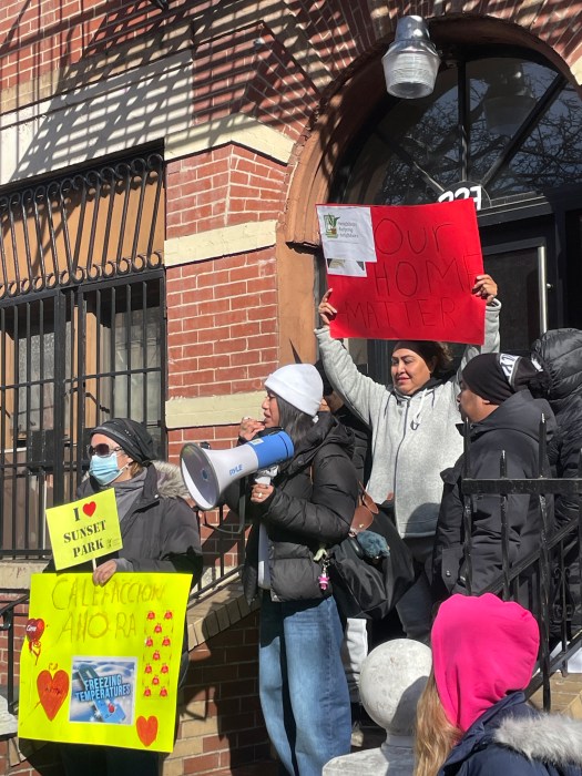 Tenants took to the stoops to call out their slumlord.