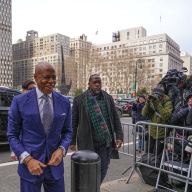 Mayor Adams arrives at federal court hearing