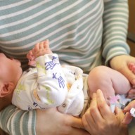 Young baby crying while getting vaccinated against measles