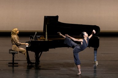 Julliard Celebration ballet dancer and piano at Lincoln Center