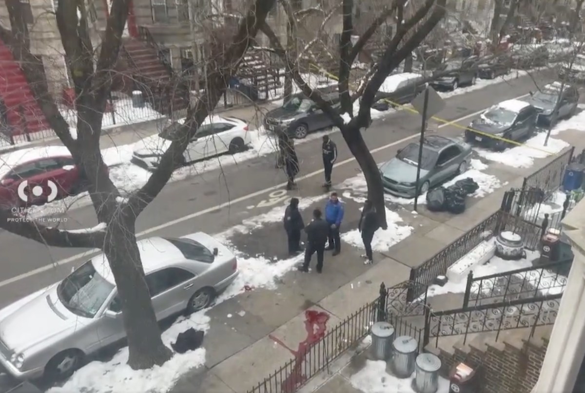 Scene where two people were shot in Brooklyn in possible murder-suicide