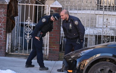 Shooting scene in Queens