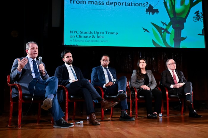 NYC mayoral race candidates at climate debate