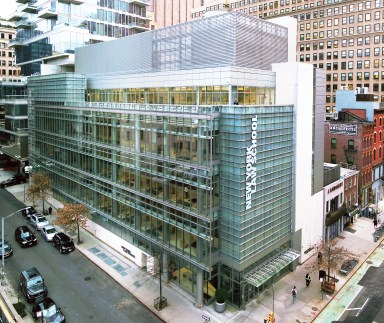 exterior of New York Law School, one of many U.S. law schools with increasing applications