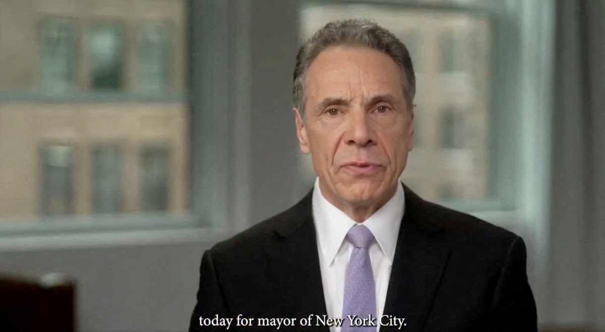 Former Gov. Andrew Cuomo in video entering NYC Mayoral Race